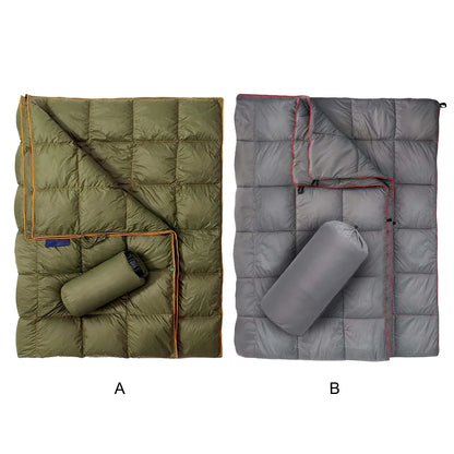 Wearable Down Camping Blanket - Ultralight, Waterproof, and Packable for Travel