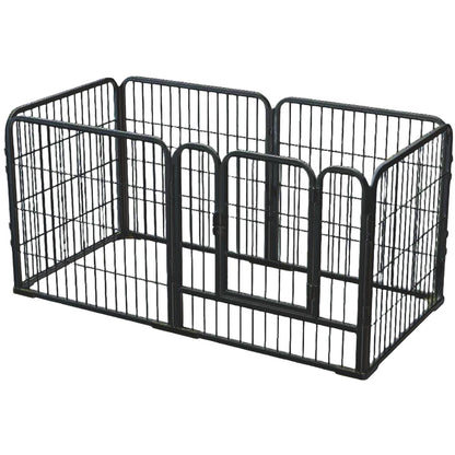 Heavy Duty 6-Panel Dog Playpen - Foldable Exercise Fence for Pets