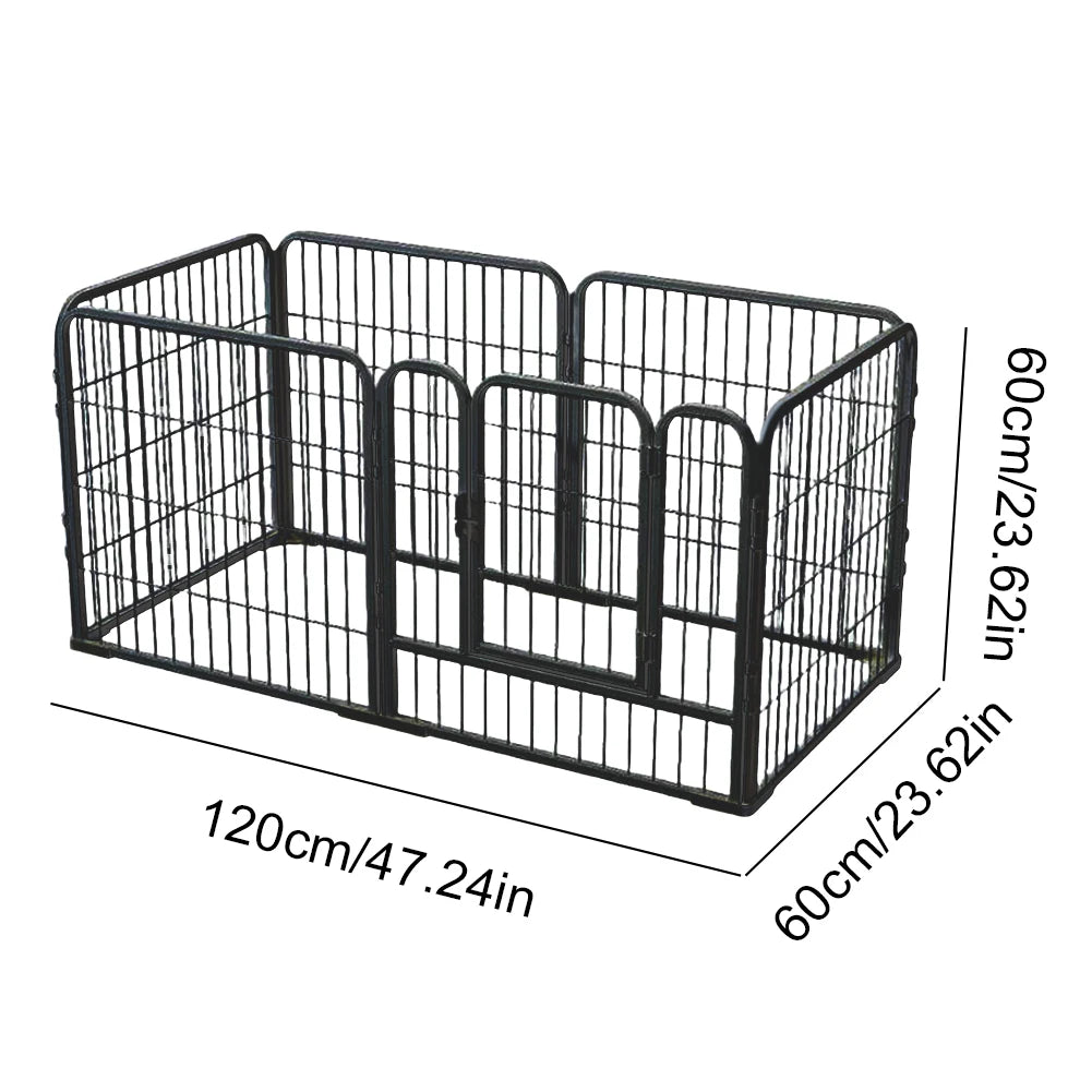 Heavy Duty 6-Panel Dog Playpen - Foldable Exercise Fence for Pets