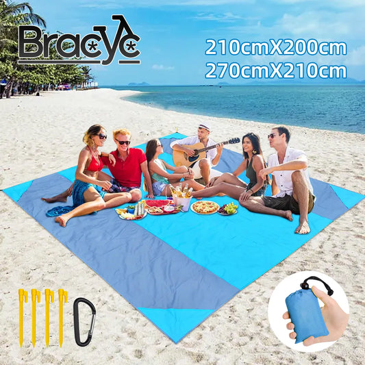 Extra Large Waterproof Beach Mat - Portable and Lightweight for Camping and Picnics