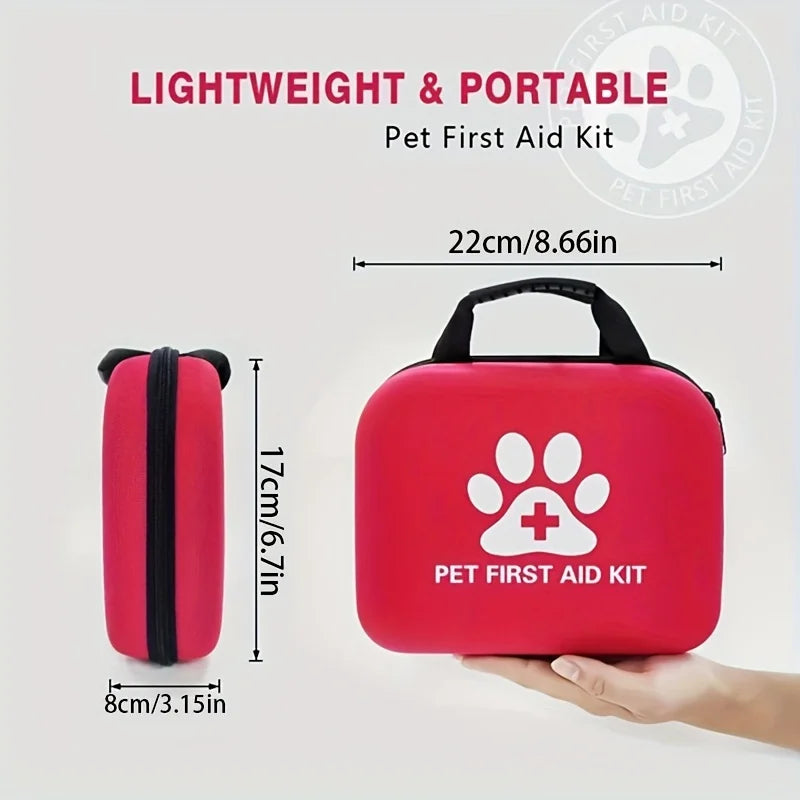 Portable Pet First Aid Kit - 61pcs