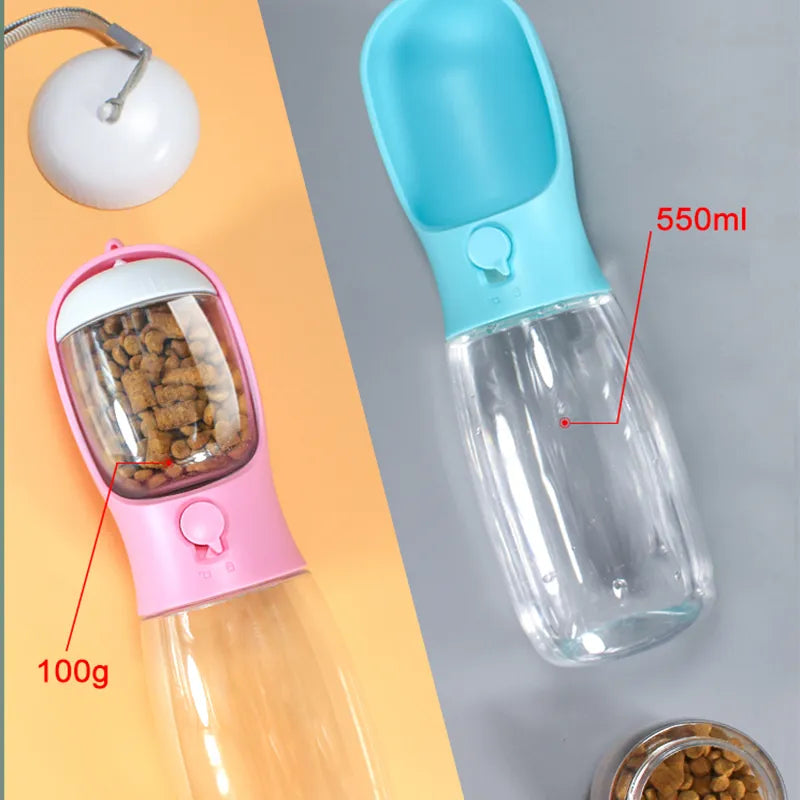 2-in-1 Portable Pet Water and Food Bottle