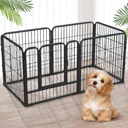 Heavy Duty 6-Panel Dog Playpen - Foldable Exercise Fence for Pets