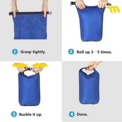 Ultralight Waterproof Dry Bag - For Kayaking, Camping, and Hiking