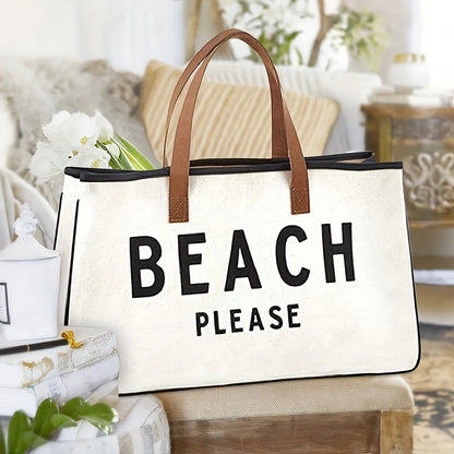 Canvas Beach Tote Bag