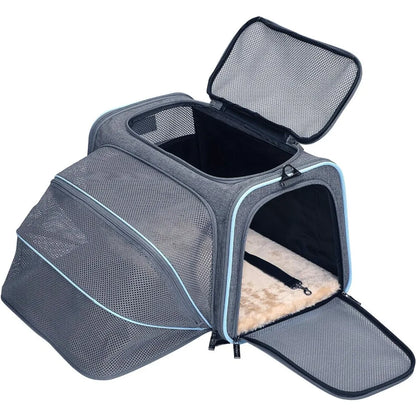 Petsfit Expandable Cat Carrier - Airline Approved Soft-Sided Pet Travel Carrier