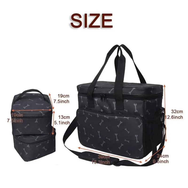 Portable Pet Travel Bag with Multi-function Pockets