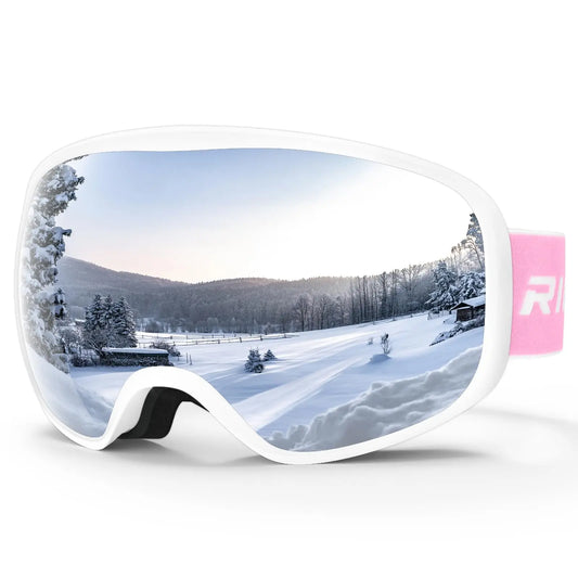 Ski /Snowboard Goggles for Men Women Adults Youth- Over Glasses 100% UV Protection/Anti-fog/Wide Vision