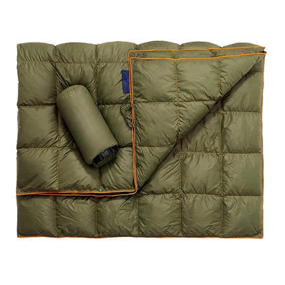 Wearable Down Camping Blanket - Ultralight, Waterproof, and Packable for Travel