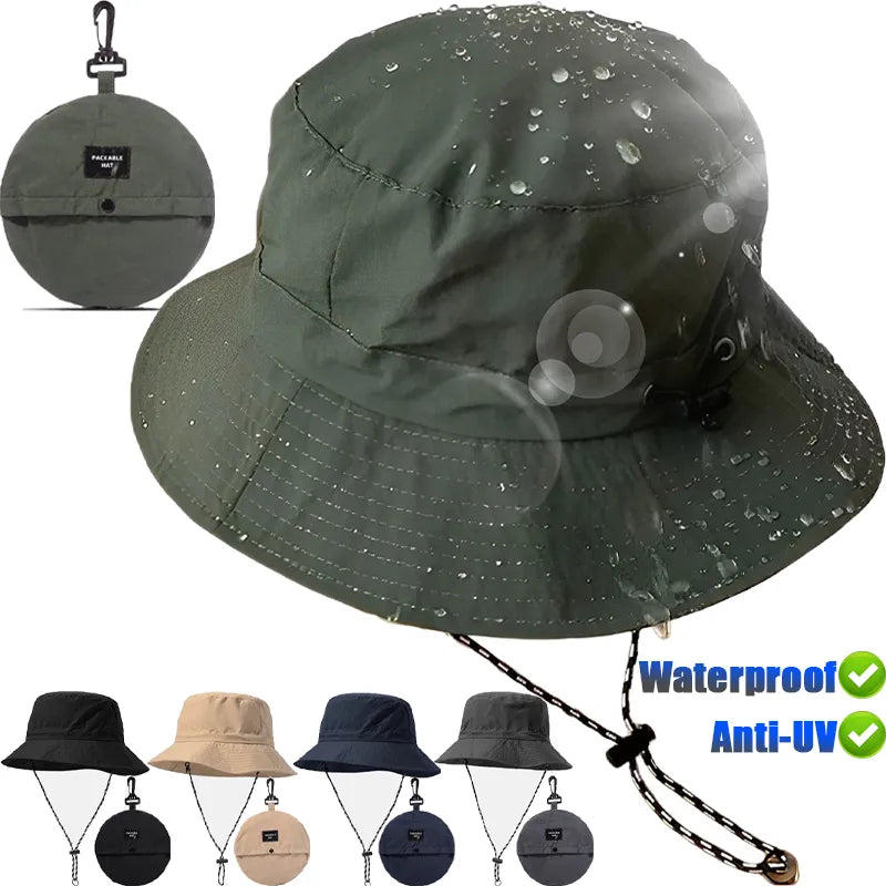 Quick Drying Fisherman Cap - Waterproof Panama Hat for Summer Outdoor Activities