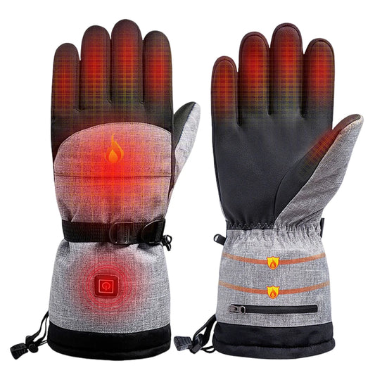 Winter Heating Gloves - Rechargeable 5000mAh Battery, Waterproof for Skiing, Hiking, and Climbing