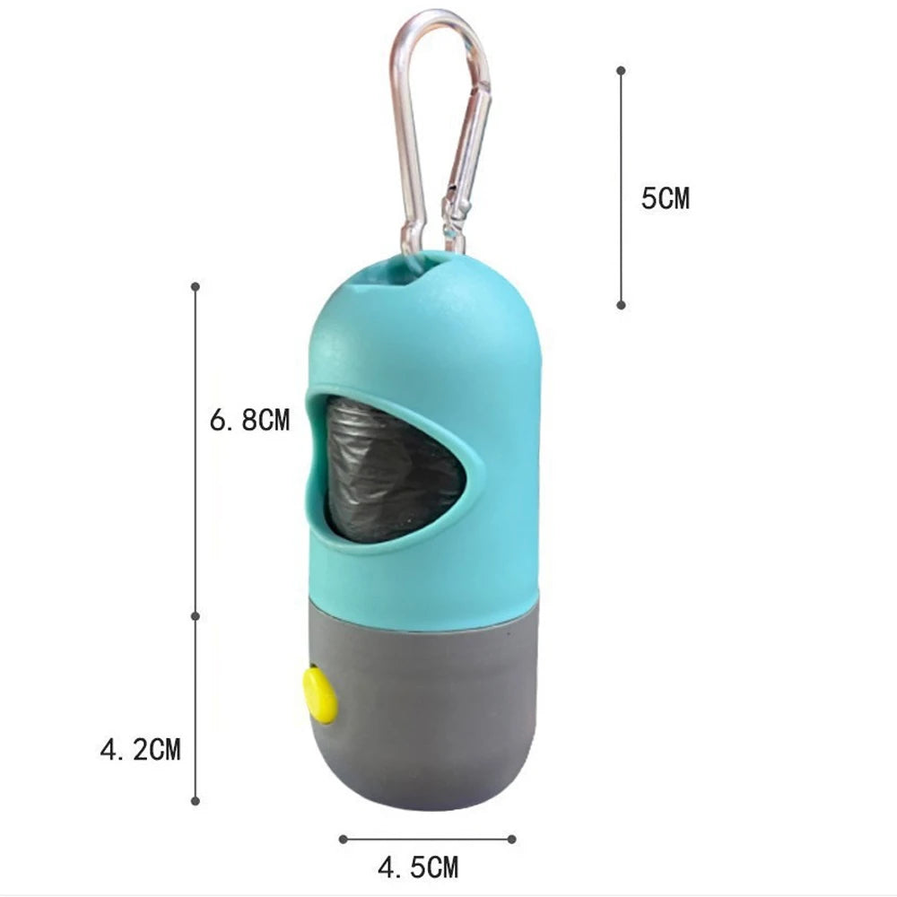 LED Light Dog Poop Bag Dispenser - Degradable Waste Bags