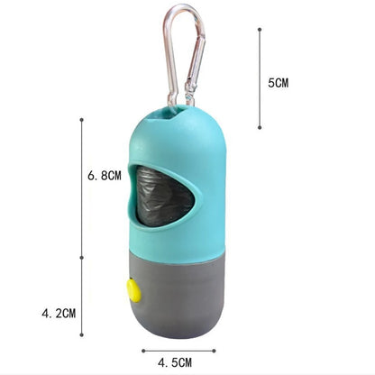 LED Light Dog Poop Bag Dispenser - Degradable Waste Bags