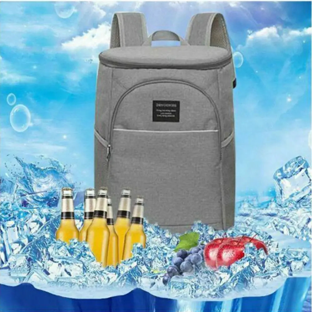 20L Thermal Backpack Cooler Bag - Waterproof and Insulated for Picnics