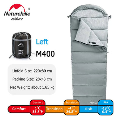 Naturehike Sleeping Bag Machine Washable Winter Sleeping Bag-M400