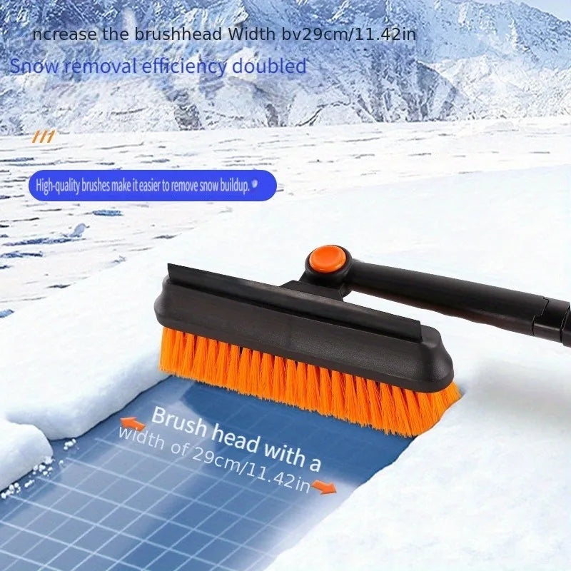 5-in-1 Snow Removal Tool Set - Retractable Shovel, Rotating Brush, and Scraper