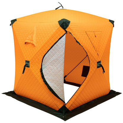 Winter Camping Tent -Portable Insulated Ice Fishing Shelter for 2-3 People