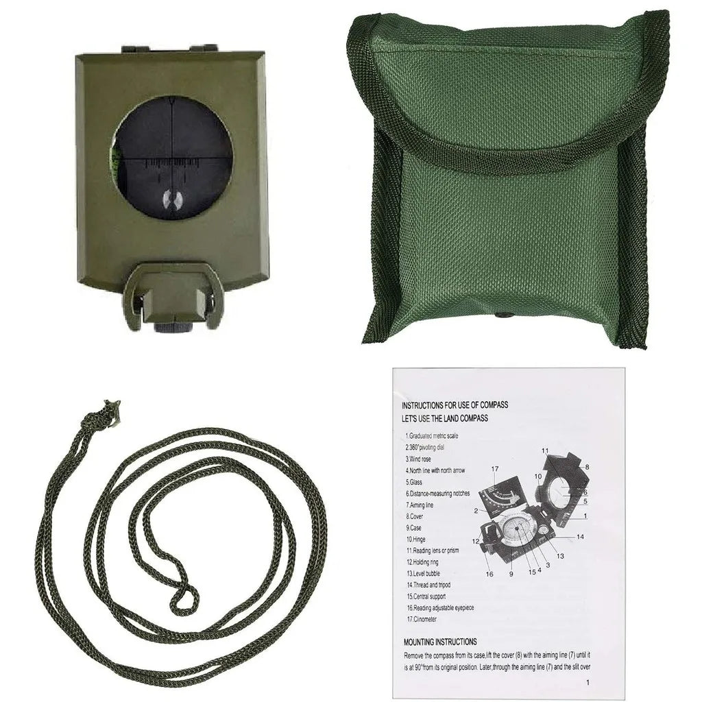 Military Compass - Outdoor Survival Gear for Camping and Hiking