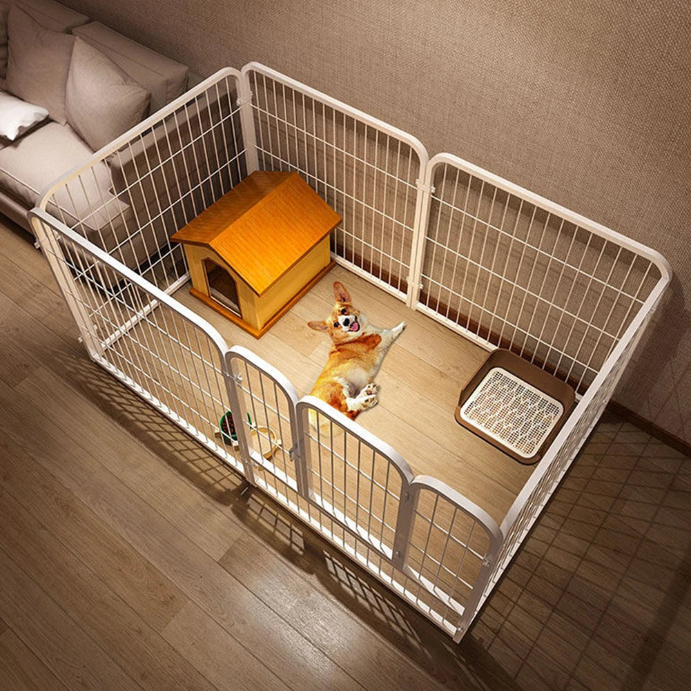 Heavy Duty 6-Panel Dog Playpen - Foldable Exercise Fence for Pets