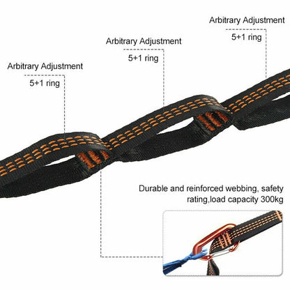 Special Reinforced Polyester Hammock Straps - High Load-Bearing