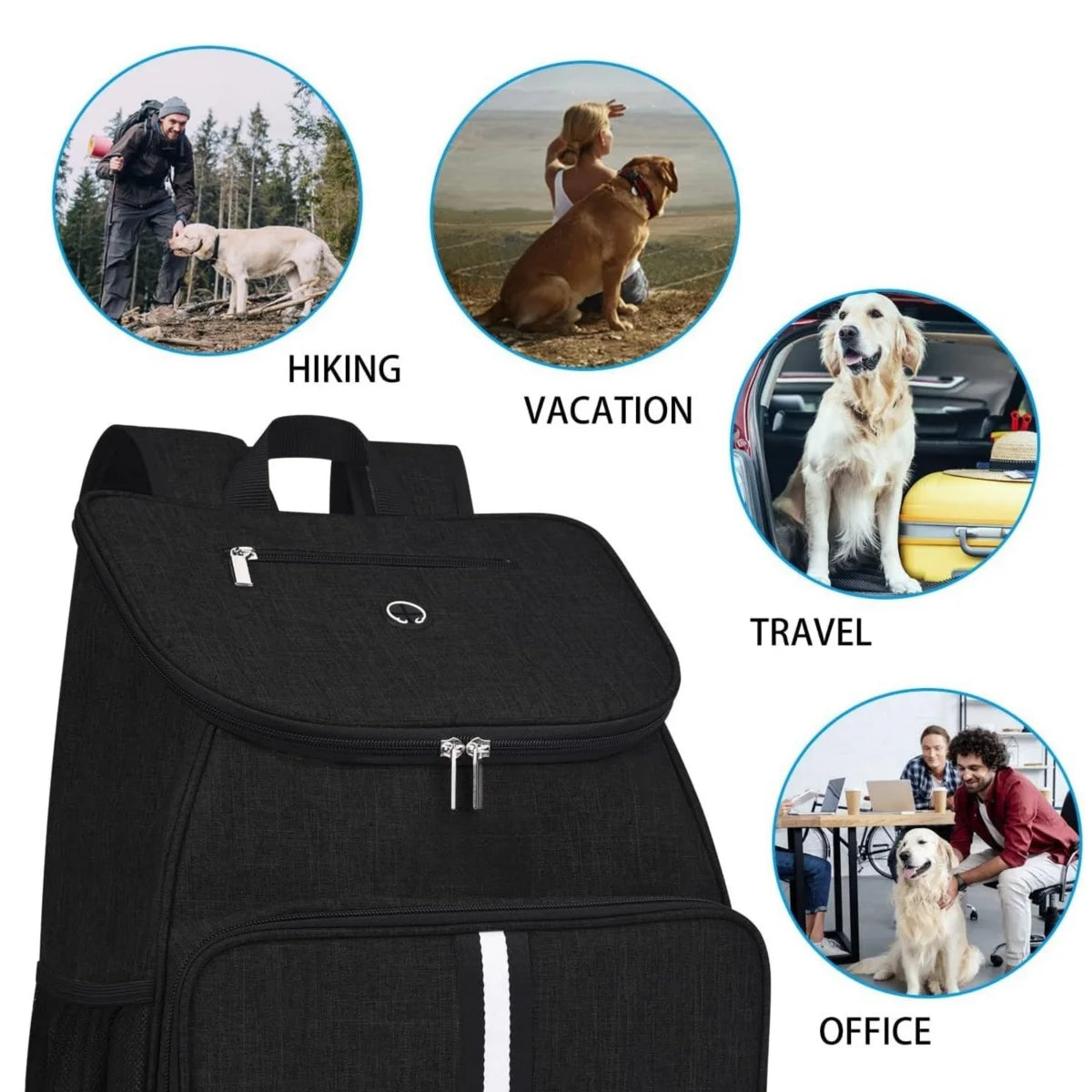 Pet Travel Backpack with accessories